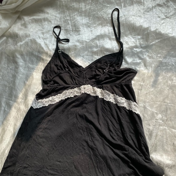 Victoria’s Secret black and white slip dress with lace detail - Picture 7 of 10